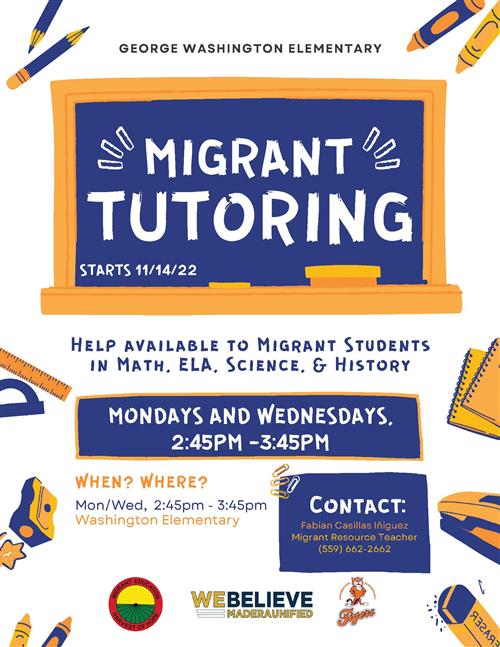 English flyer for Tutoring Services